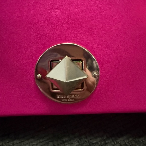 Kate Spade New York Pink Leather Turnlock Flap Crossbody Bag - Picture 5 of 13